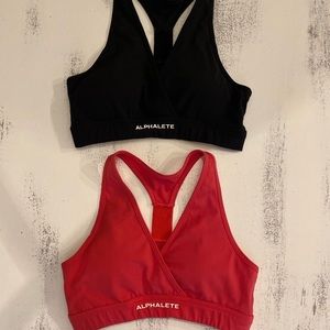 2x Alphalete Athletics Surface Wrap Bras